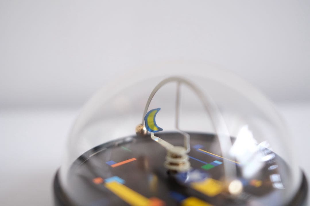 希少当時物ポストモダンスペースエイジ置時計ツインバードレトロ