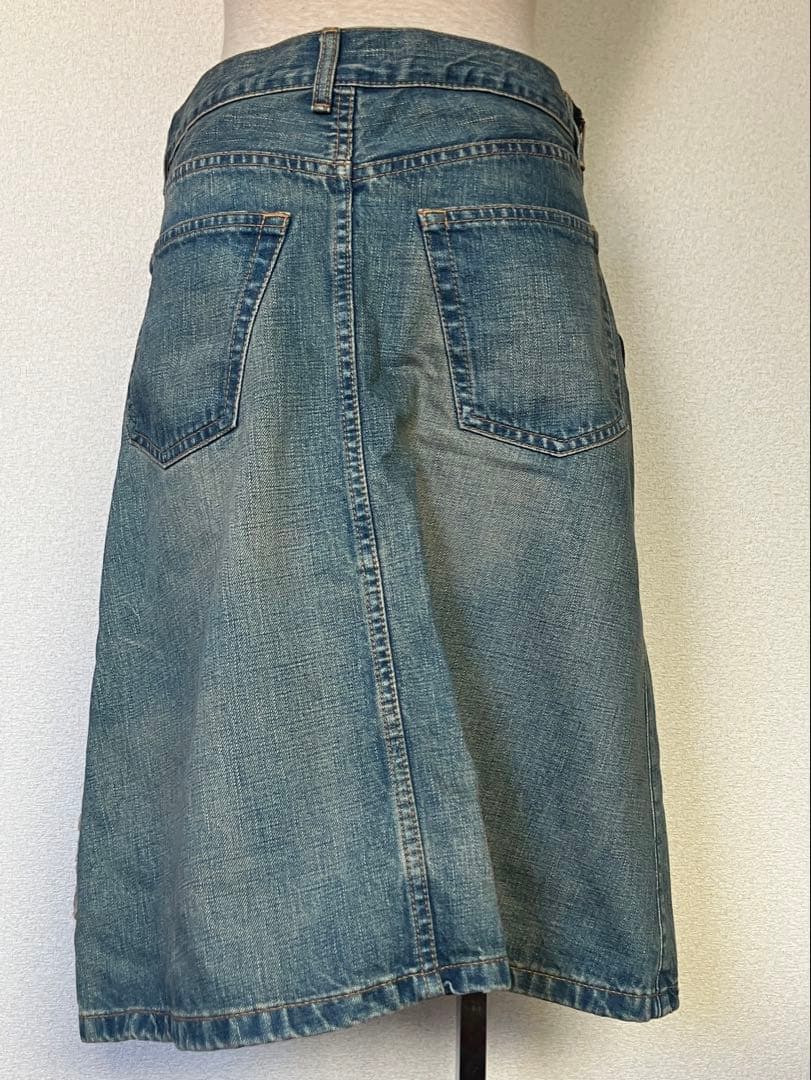 ジュンヤワタナベコムデギャルソン 変形デニムスカート ライトブルー