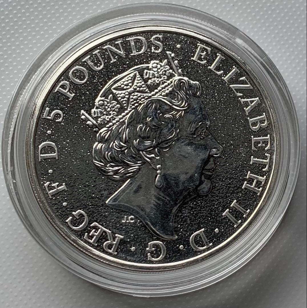 ピ*☆様 Red Dragon of Wales 2oz 銀貨