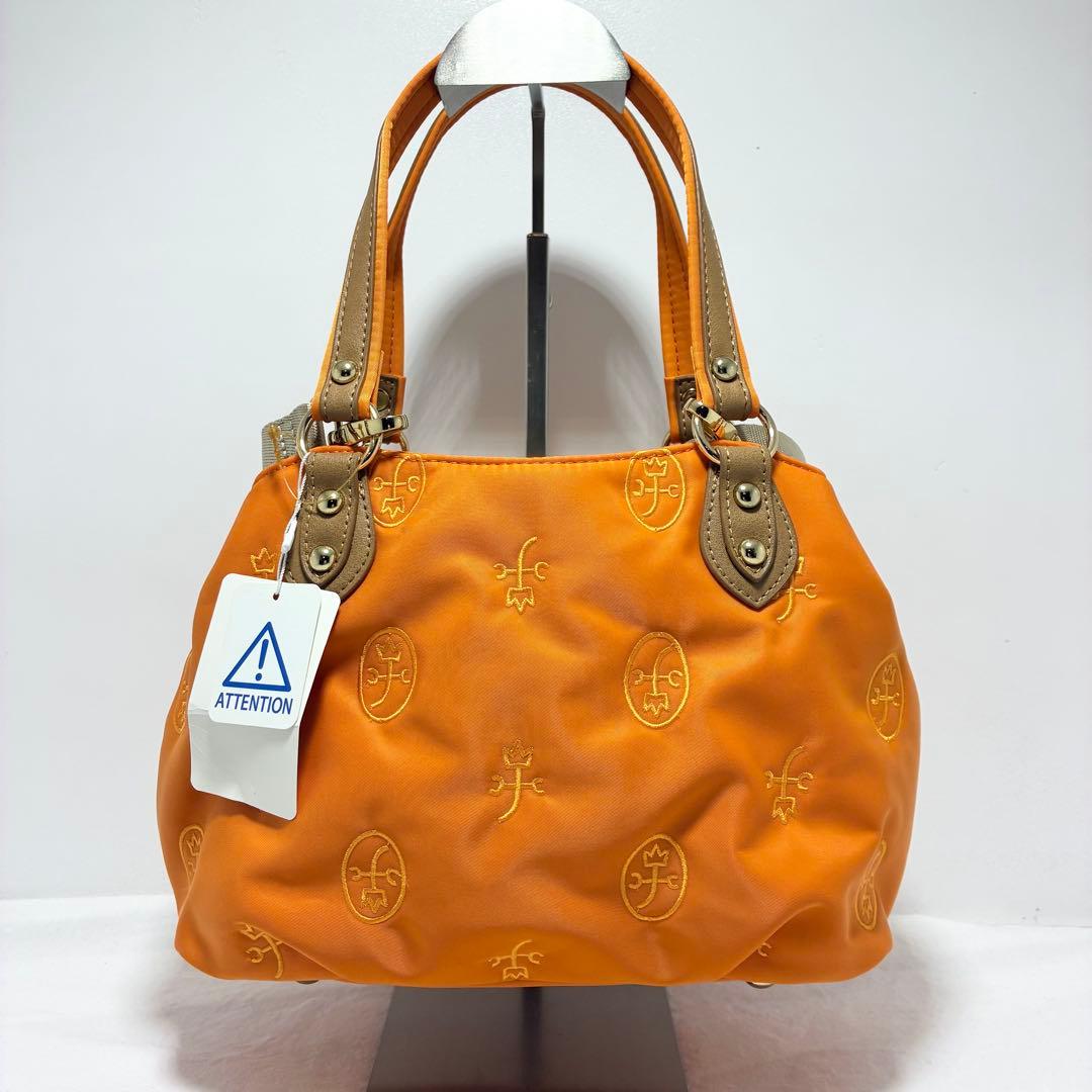 【新品】カステルバジャック　2wayバッグ　ナイロンバッグ　オレンジ