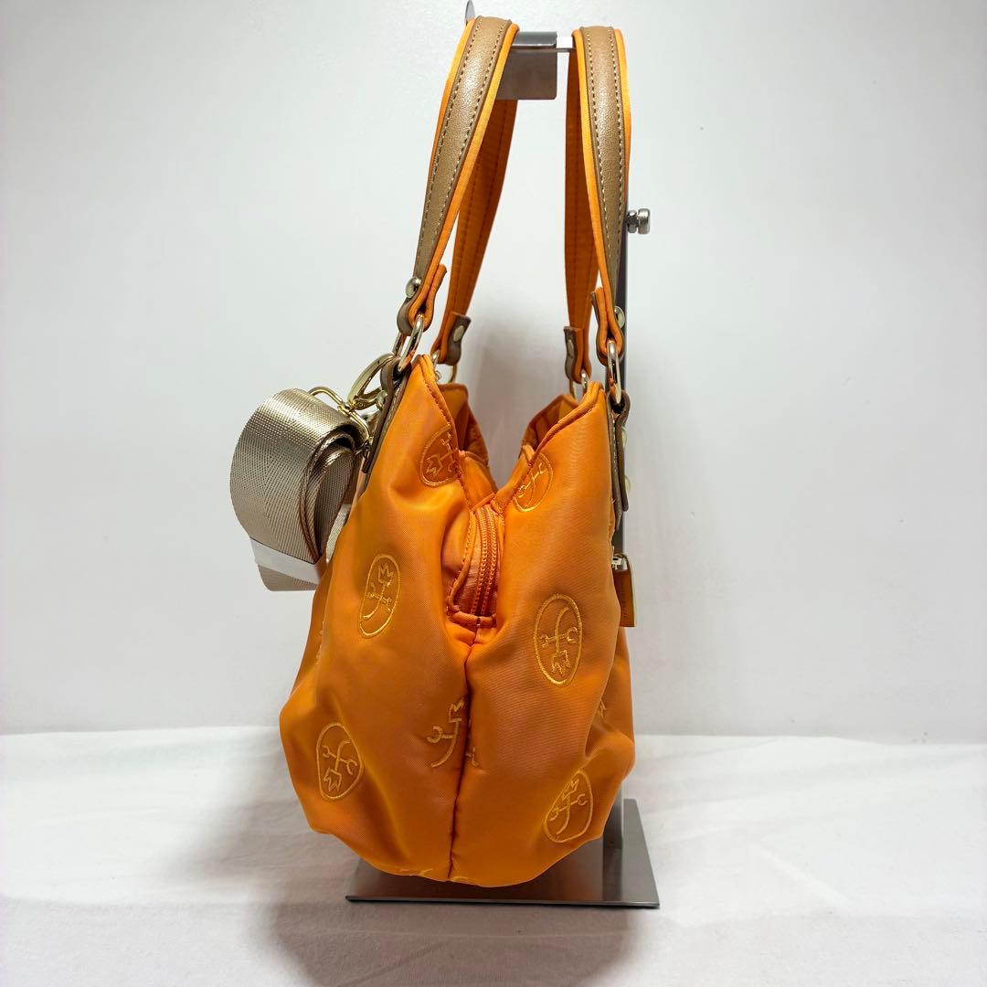 【新品】カステルバジャック　2wayバッグ　ナイロンバッグ　オレンジ