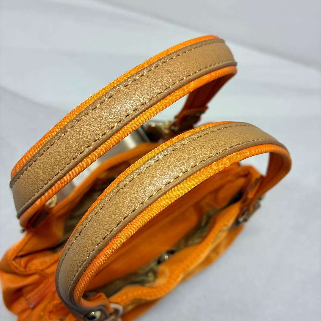 【新品】カステルバジャック　2wayバッグ　ナイロンバッグ　オレンジ