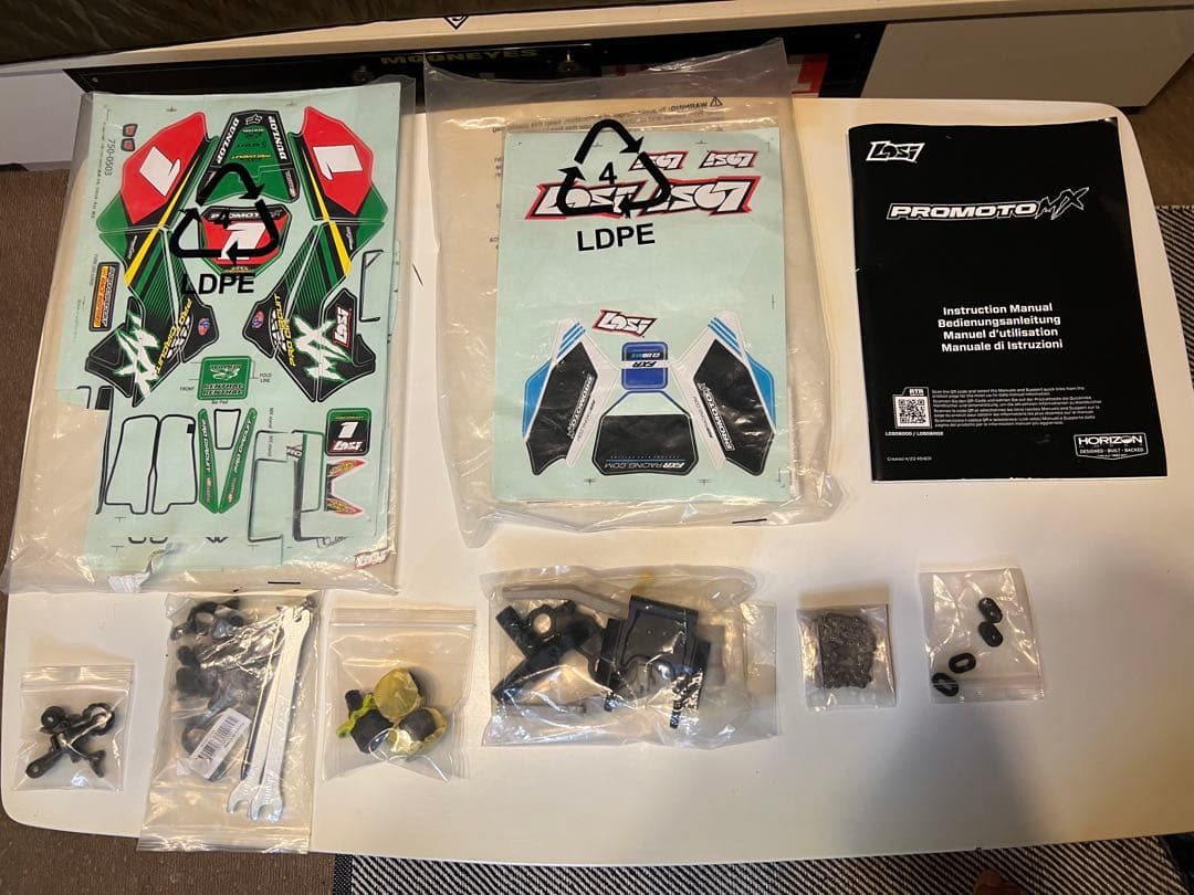 losi promoto mx バイクラジコン★op多数カスタム新品タイヤ外装♫