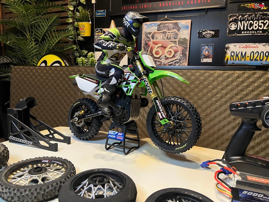 losi promoto mx バイクラジコン★op多数カスタム新品タイヤ外装♫