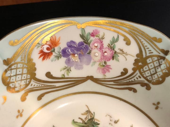 アンティーク　リモージュ　フラワー　ブーケ ボール