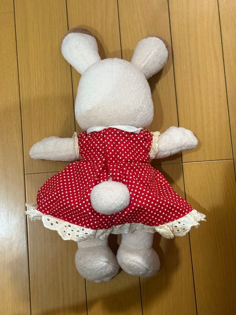 超希少！！！ シルバニアファミリー ショコラウサギの女の子 ぬいぐるみ Mサイズ