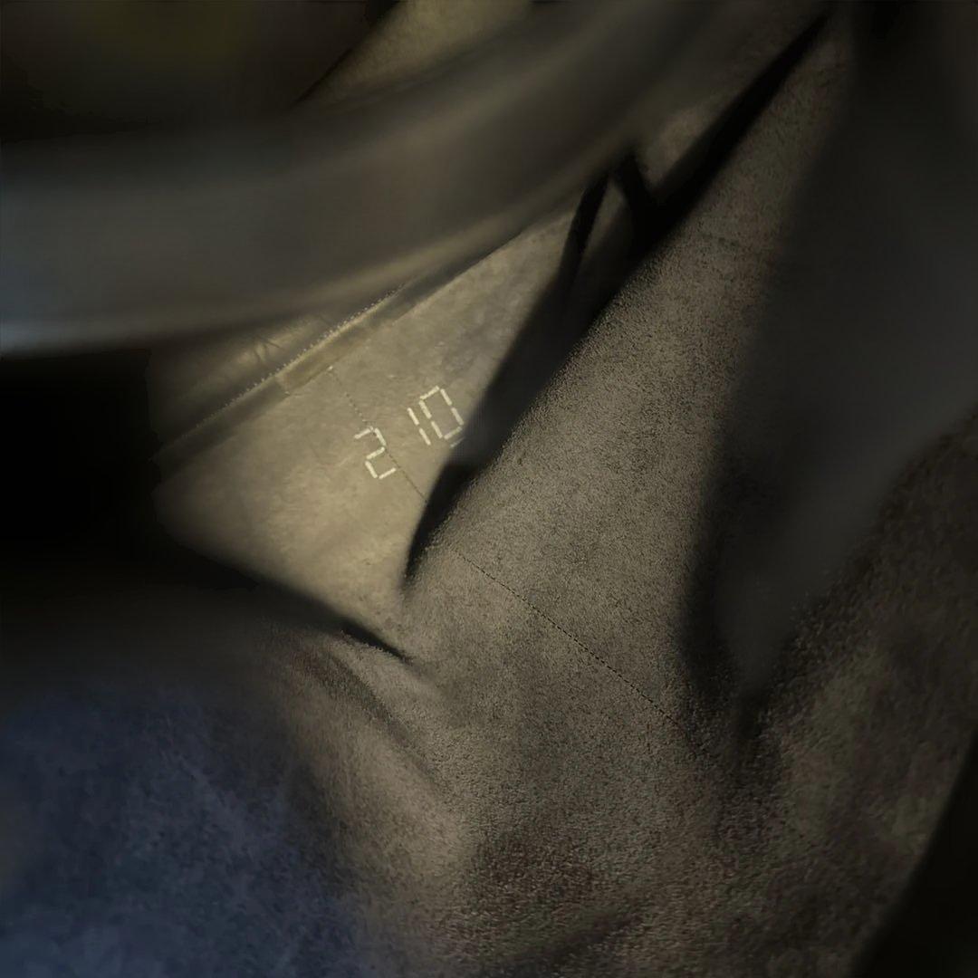 ISAAC REINA 2way レザー製ヘルメットバッグ NAVY フランス製