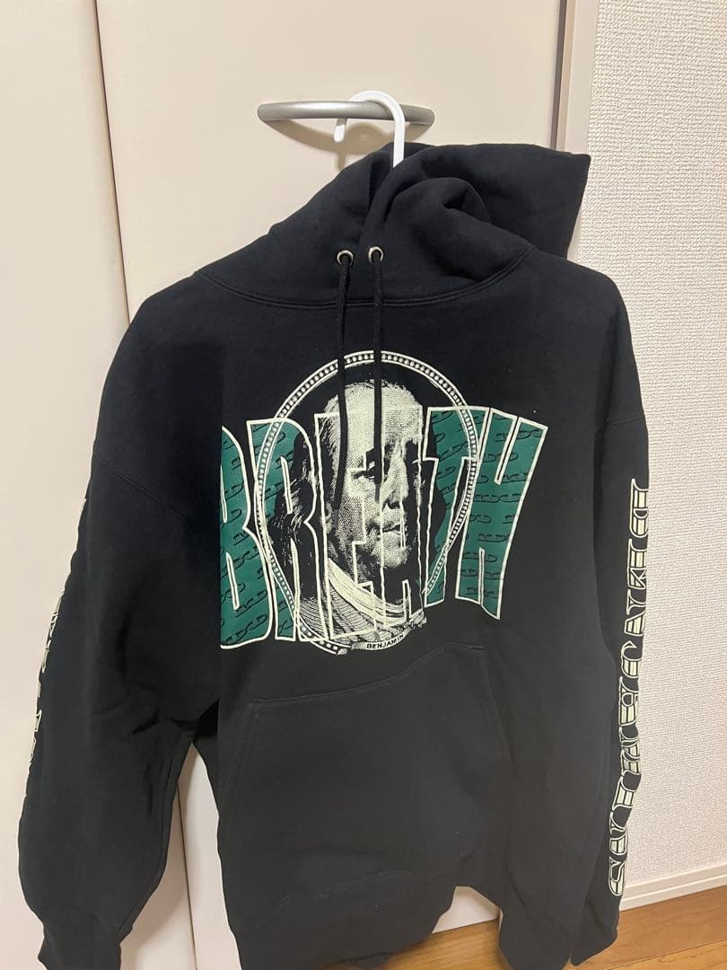 BREATH フード付きパーカー ブラック