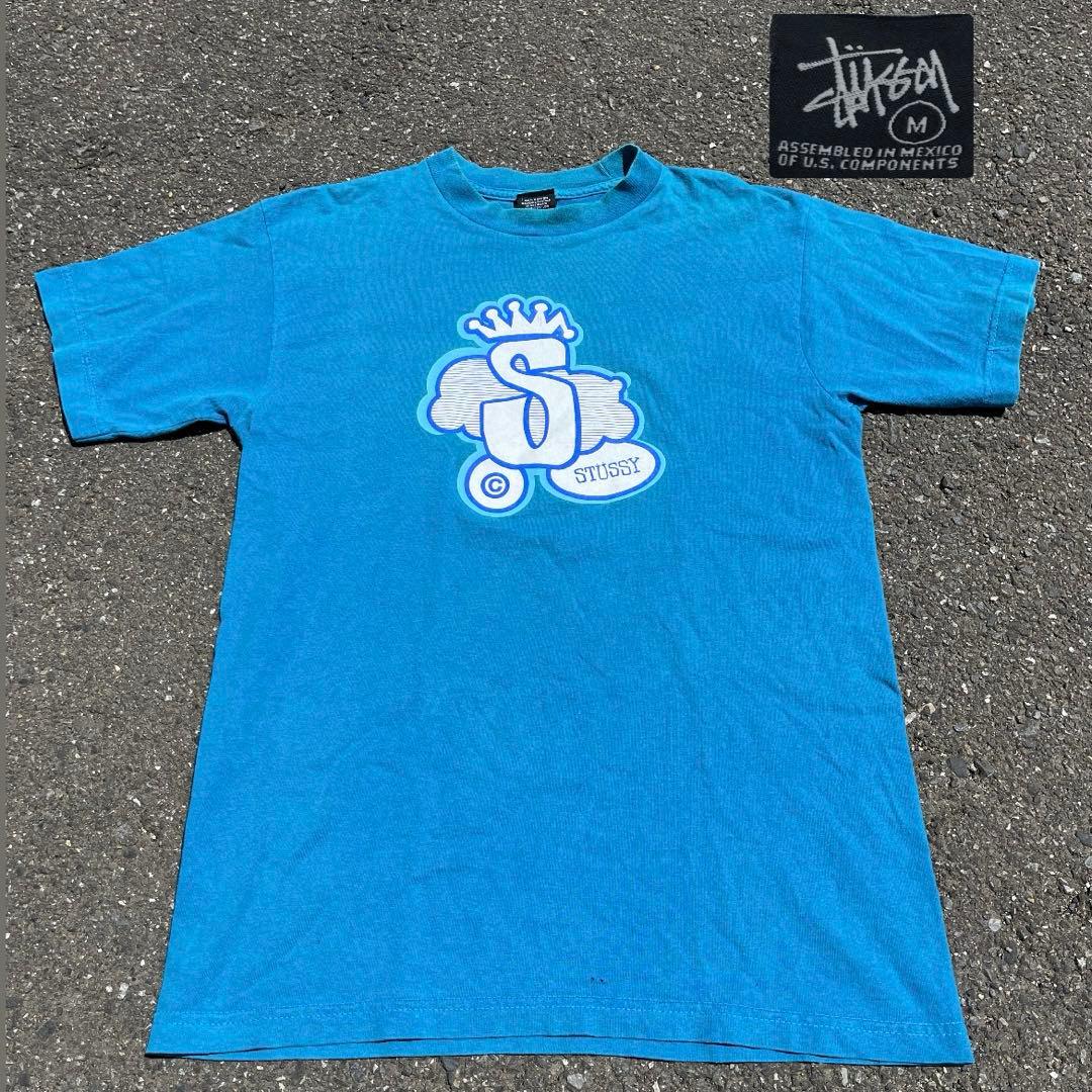 【激レア‼️】00s OLDSTUSSY クラウンロゴ プリント ストリート