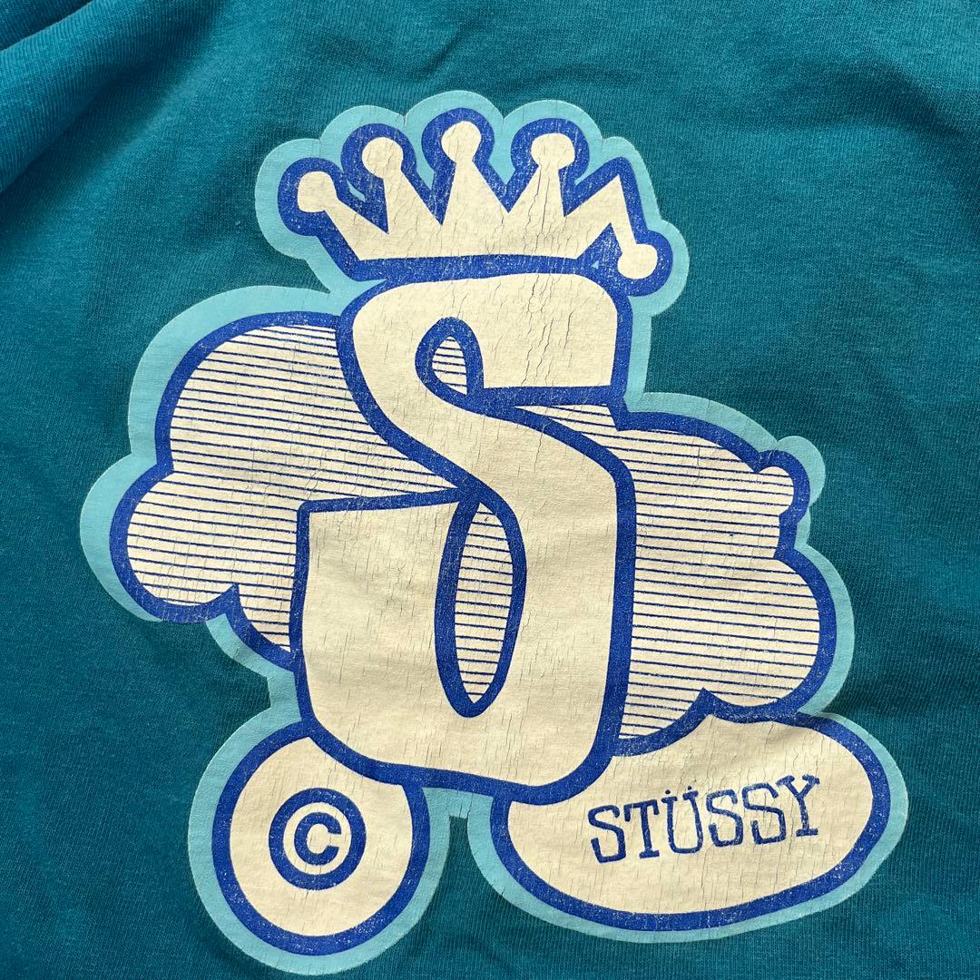 【激レア‼️】00s OLDSTUSSY クラウンロゴ プリント ストリート