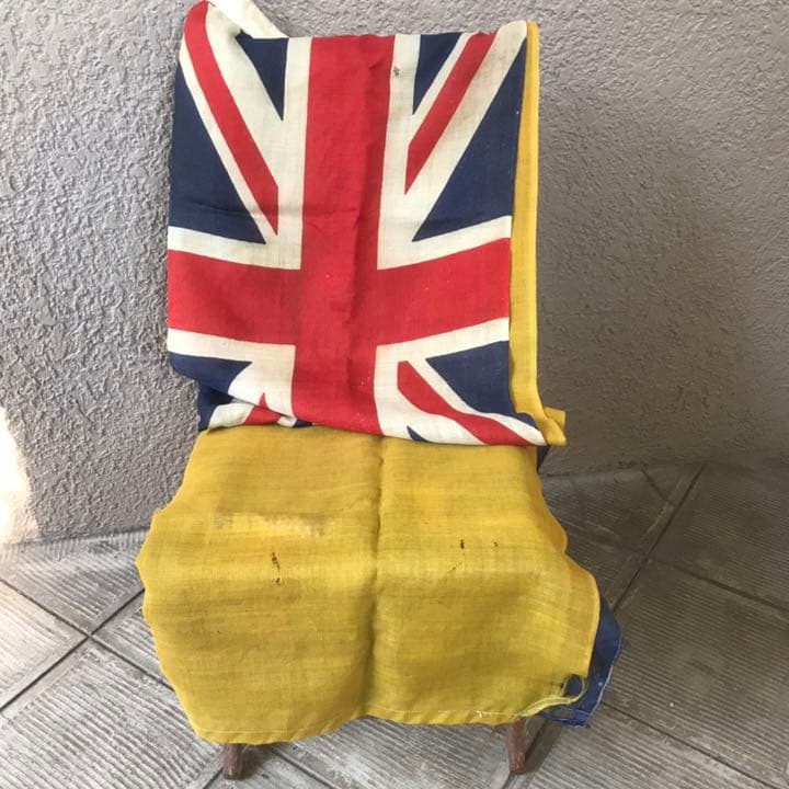 レア！20's～30’s 実物イギリスアンティーク軍関連旗フラッグ英国ミリタリー