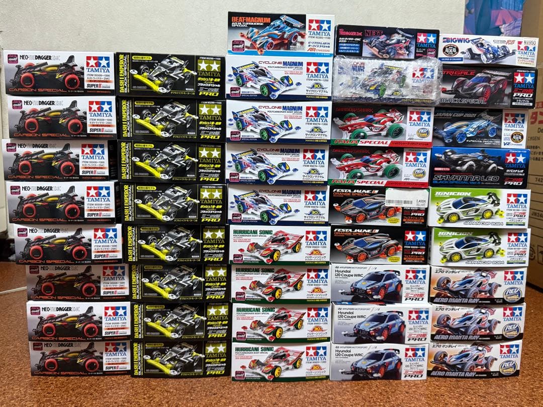 タミヤ　ミニ四駆 引退まとめ売り　43台＋パーツ多数