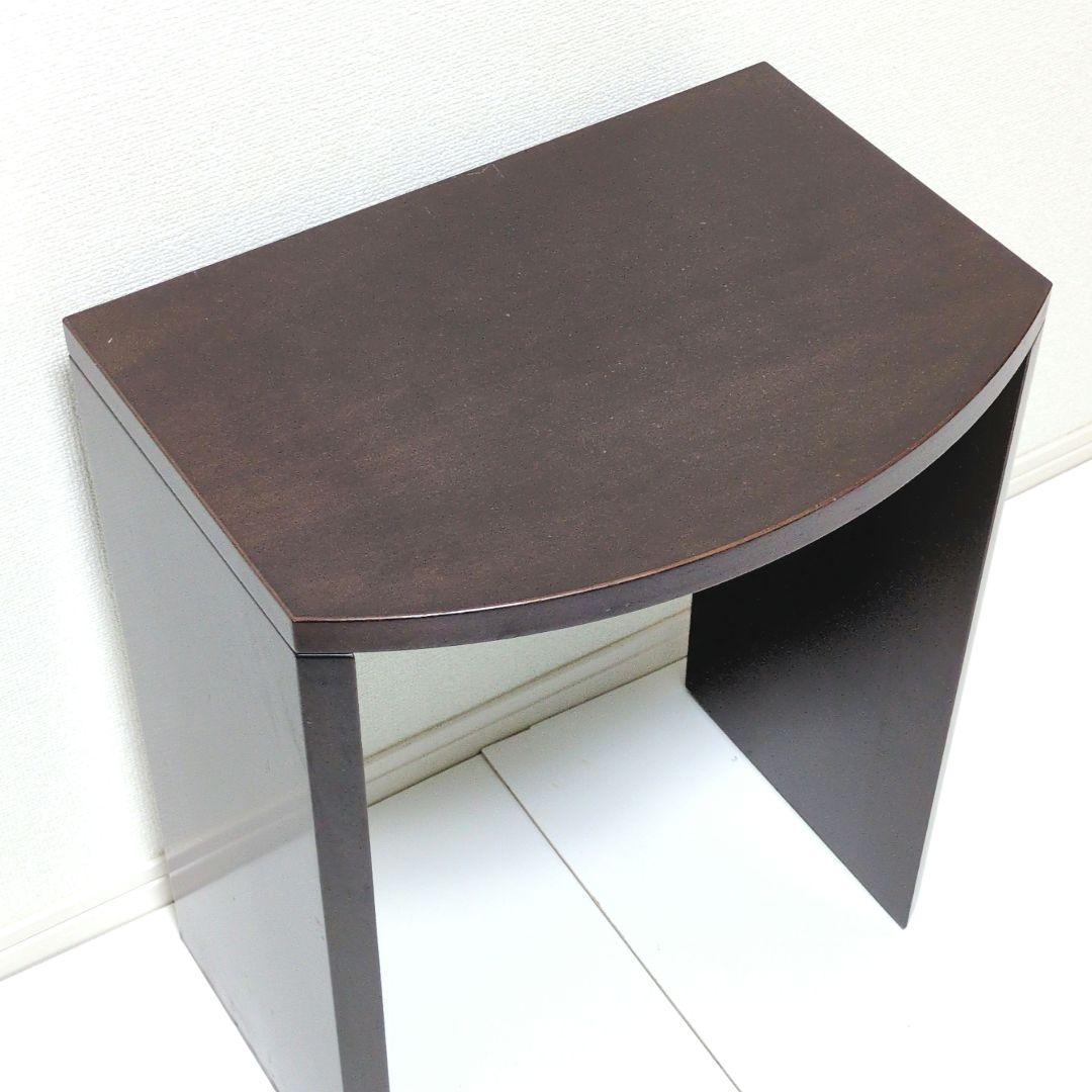 【送料込み・良品】アルフレックス PORTOベッドサイドテーブル ダークブラウン