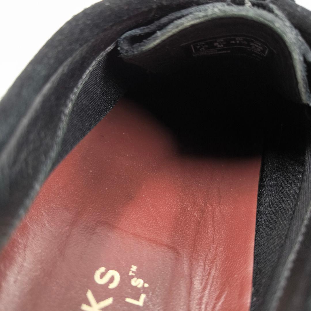 【Clarks】ワラビー スエード ゴアテックス 26 ブラック ビブラムソール