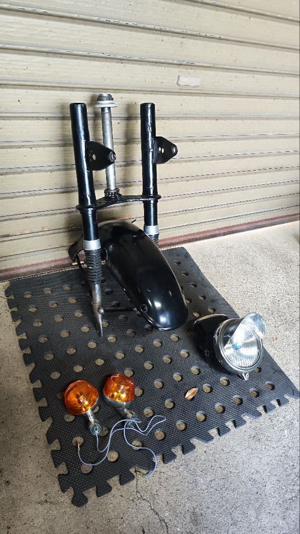 ダックス　フロントフォーク　カブトフェンダー　ホンダ純正　2型