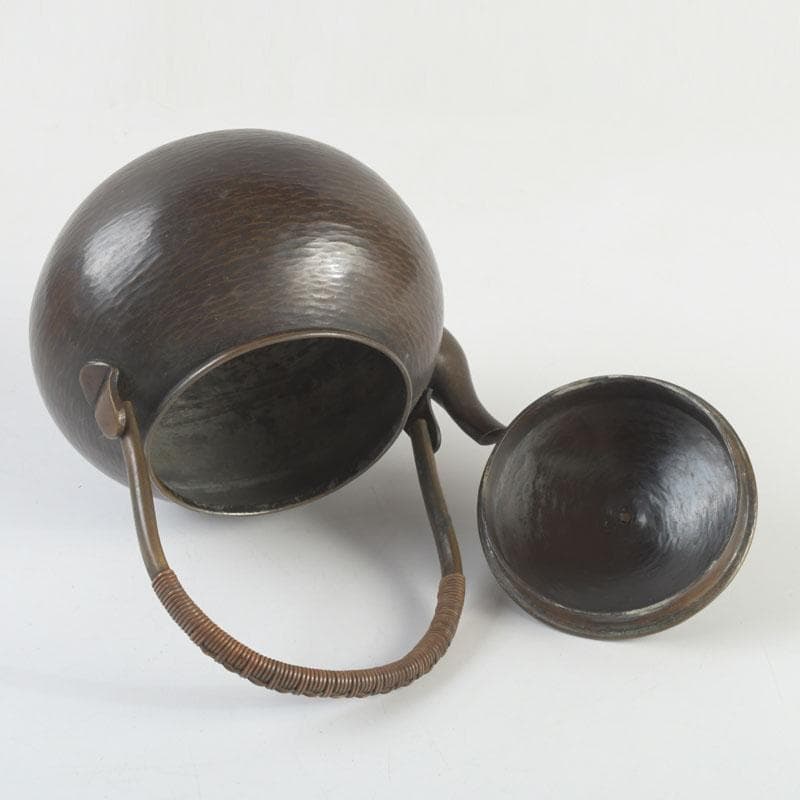 煎茶道具　銅製　杉目　湯沸　薬缶　合わせ箱　V　9477