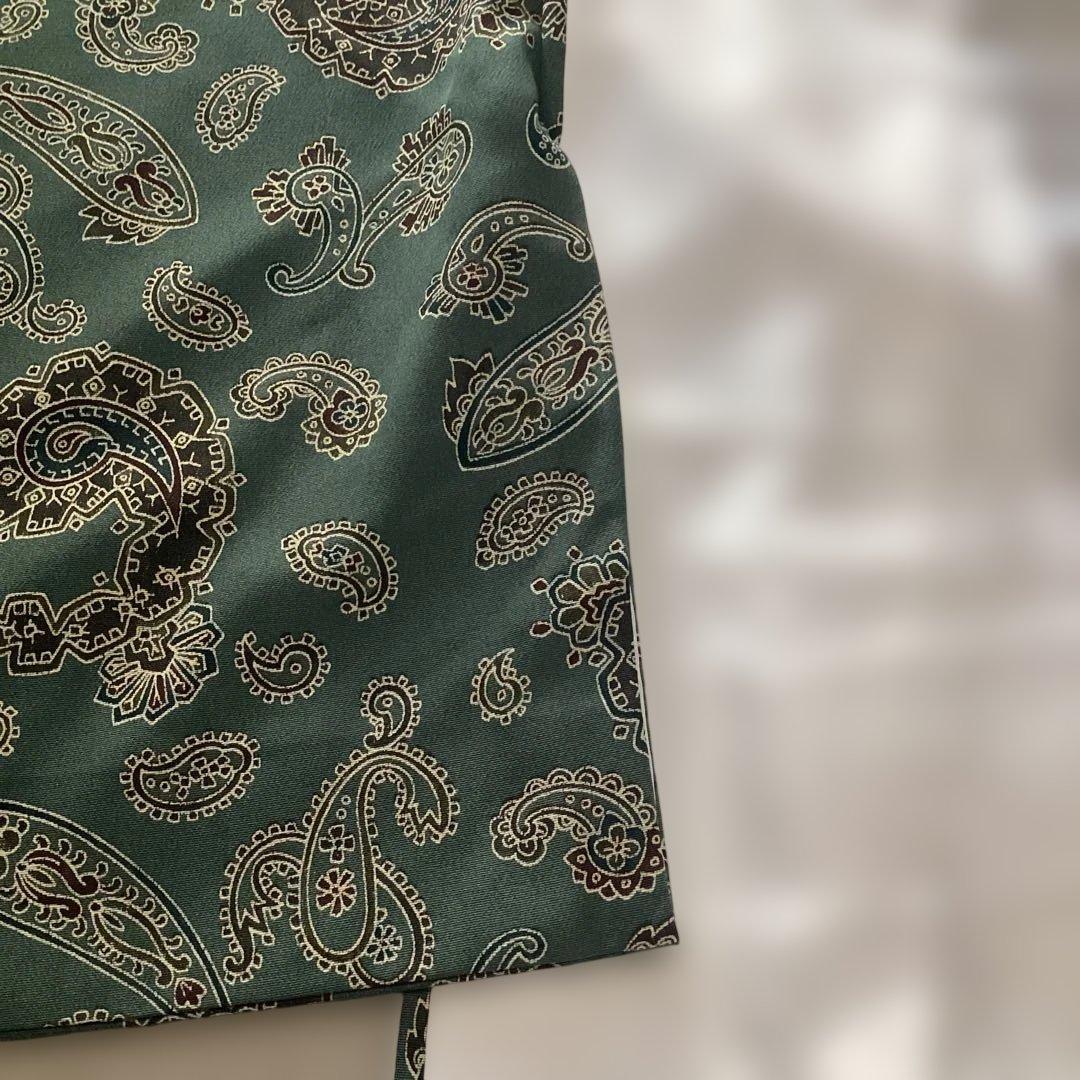 ほぼ未使用品　大変レアなペイズリー柄の袷小紋　個性的な着こなしを目指される方に。