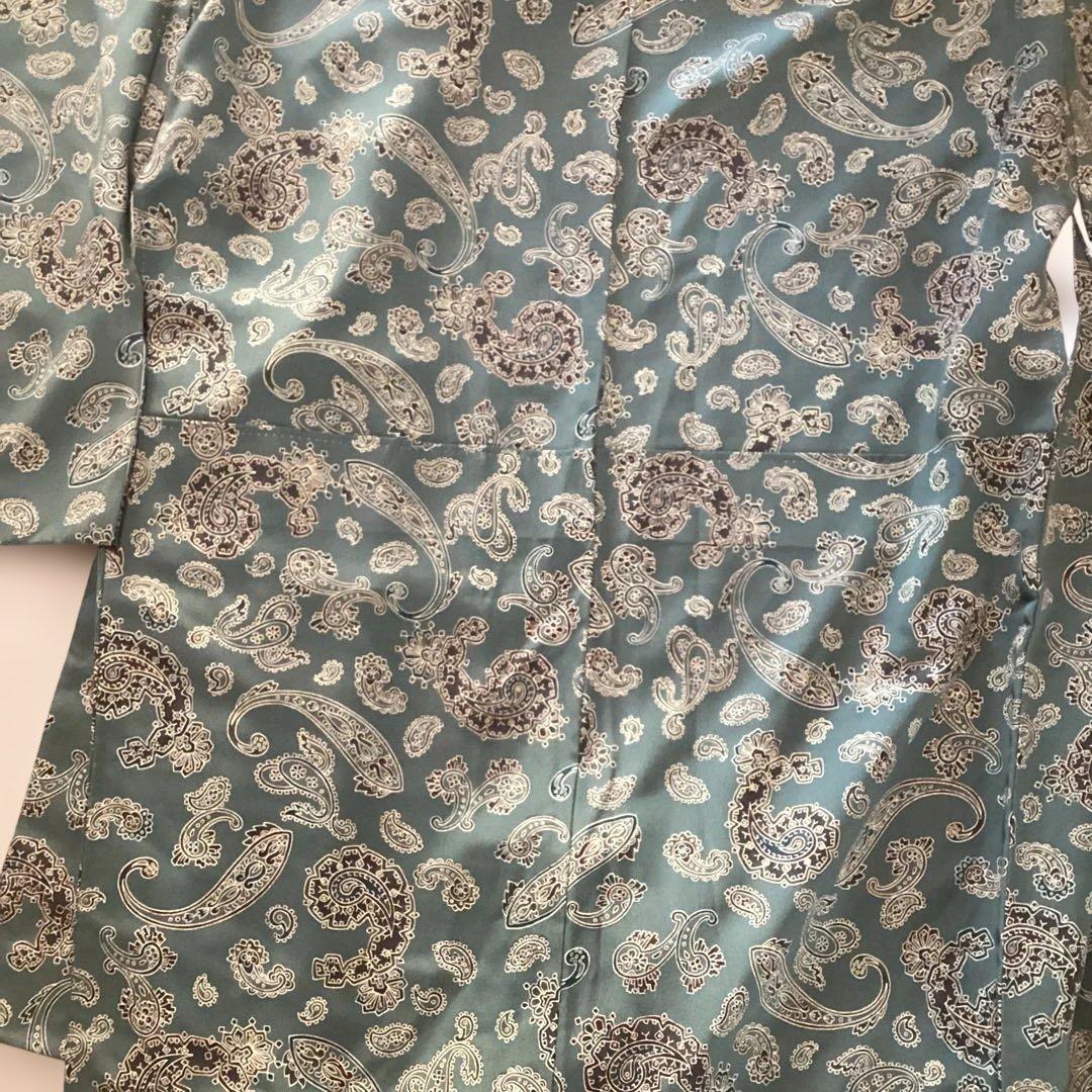ほぼ未使用品　大変レアなペイズリー柄の袷小紋　個性的な着こなしを目指される方に。