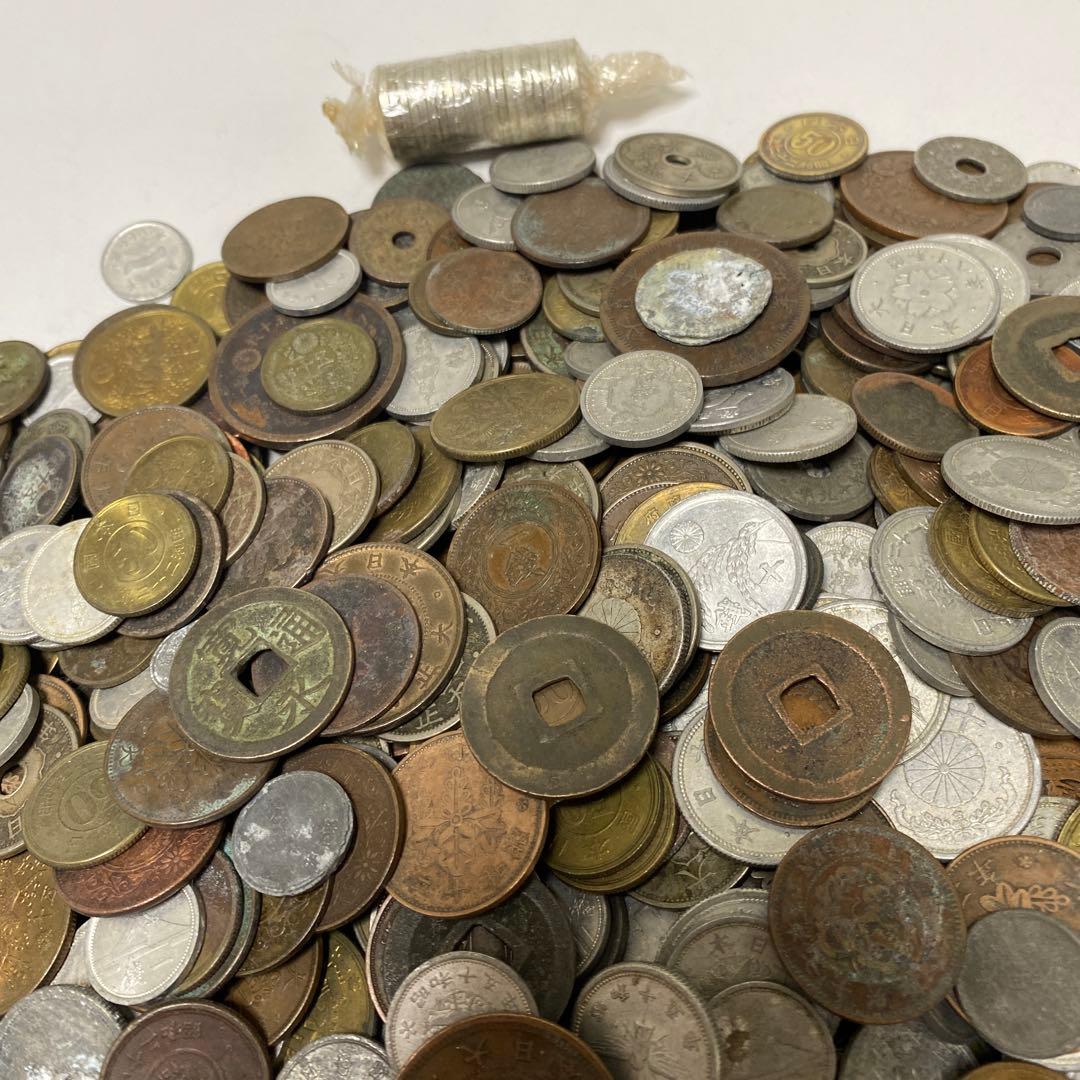 日本の古銭 明治 大正 昭和 レトロ まとめ売り 正味4.6Kg NO.51