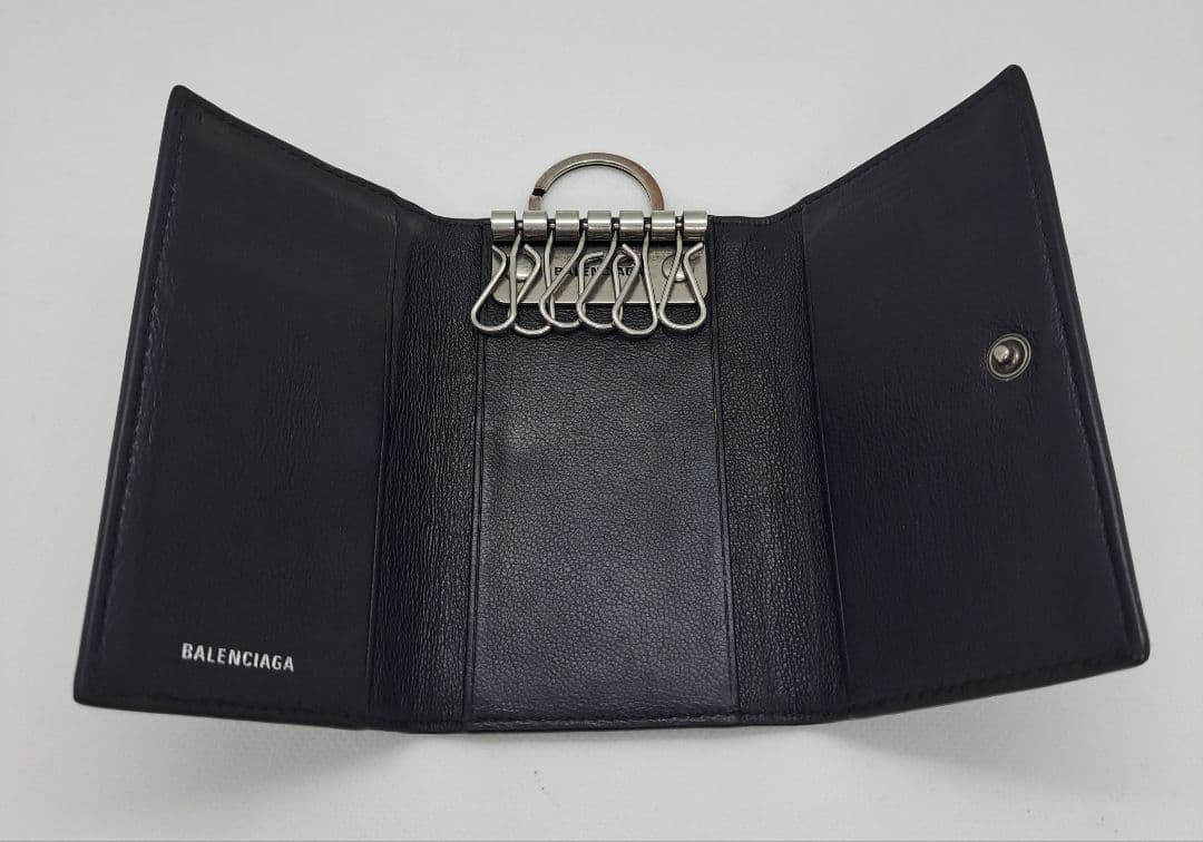 【希少】バレンシアガ 6連キーケース BBモノグラム シグネチャー コーテッド