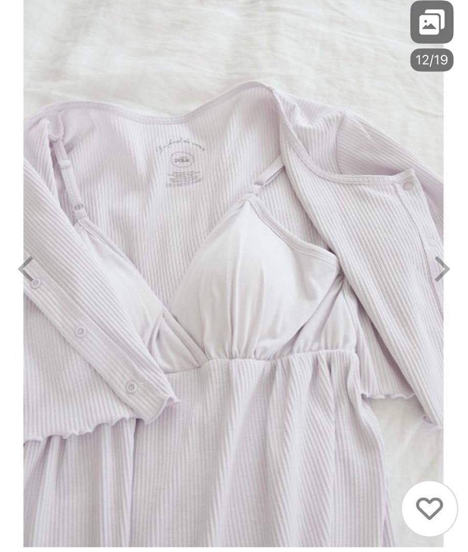 ジェラートピケ　マタニティウェア　リブワンピース