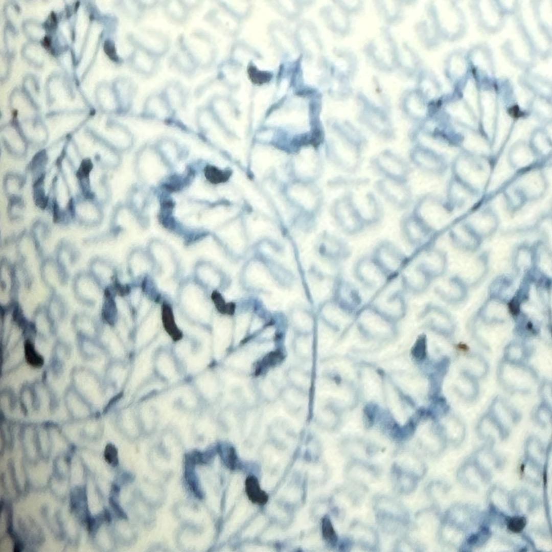 藍柿右衛門　古伊万里　染付微塵唐草そば猪口　向付　渦福　極細密絵付け