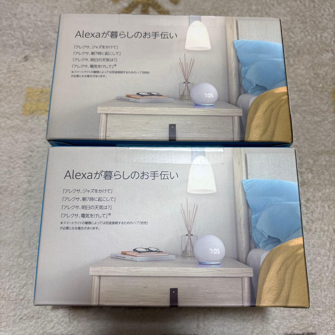 も*ん様 《新品未使用》Echo Dot with Clock 2台セット　第4