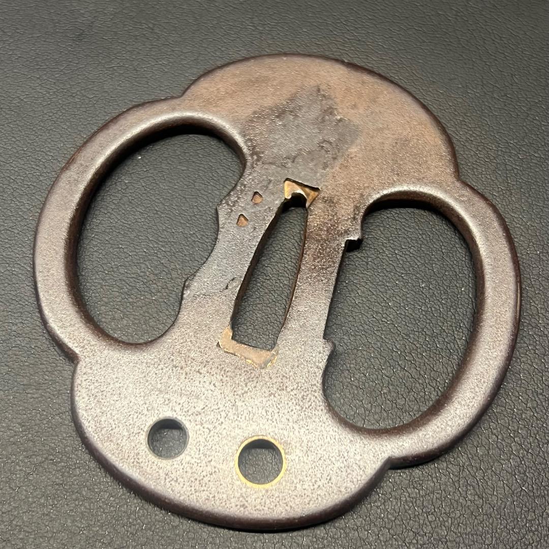 〇Bb左1194 日本刀 鍔 刀装具 金入