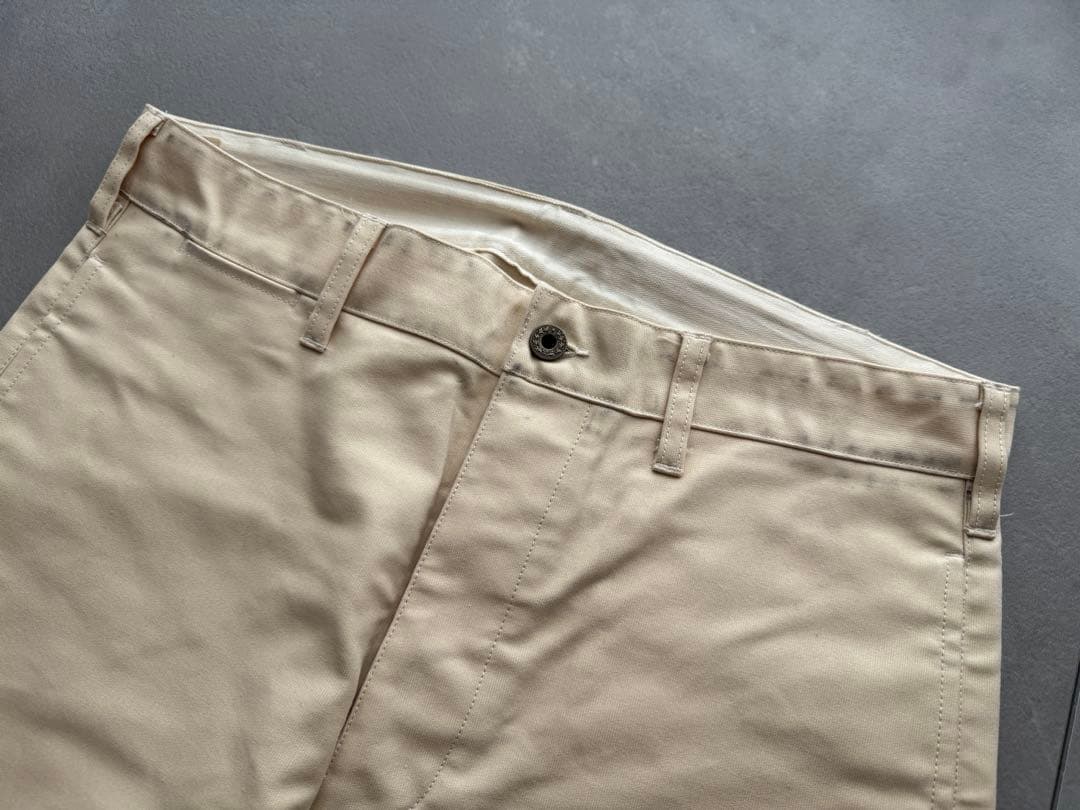 PABLO VINCI Oiled chino trousers L ナチュラル