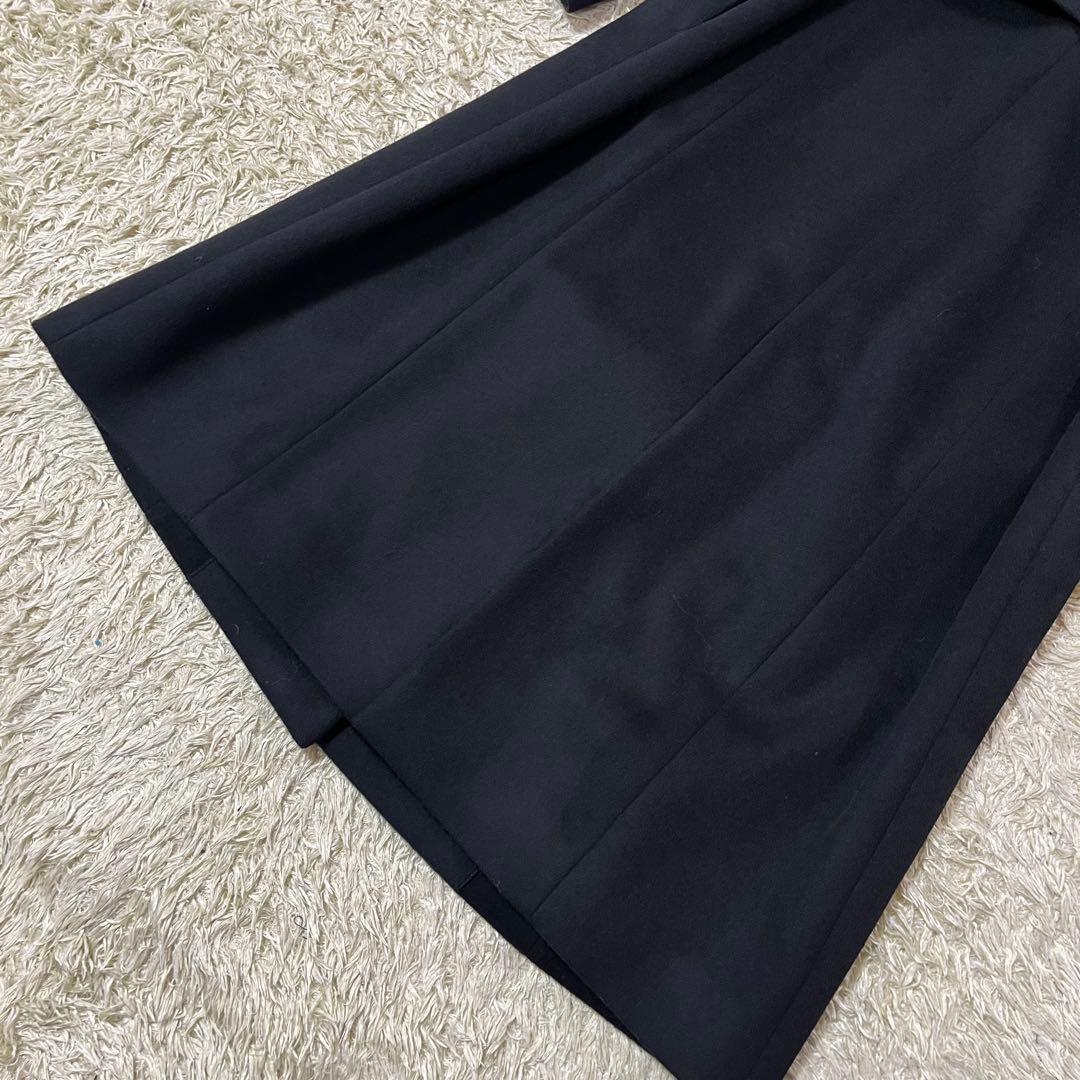 美品 Lサイズ クードシャンス　フォックスファー　チェスターコート　カシミヤ