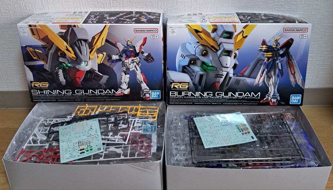 RG シャイニングガンダム & ゴッドガンダム セット