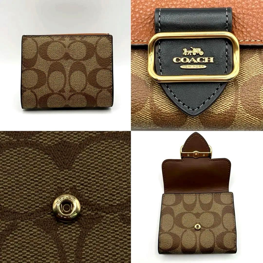 【新品未使用】　COACH　コーチ　折り財布　ミニ財布　モーガンウォレット