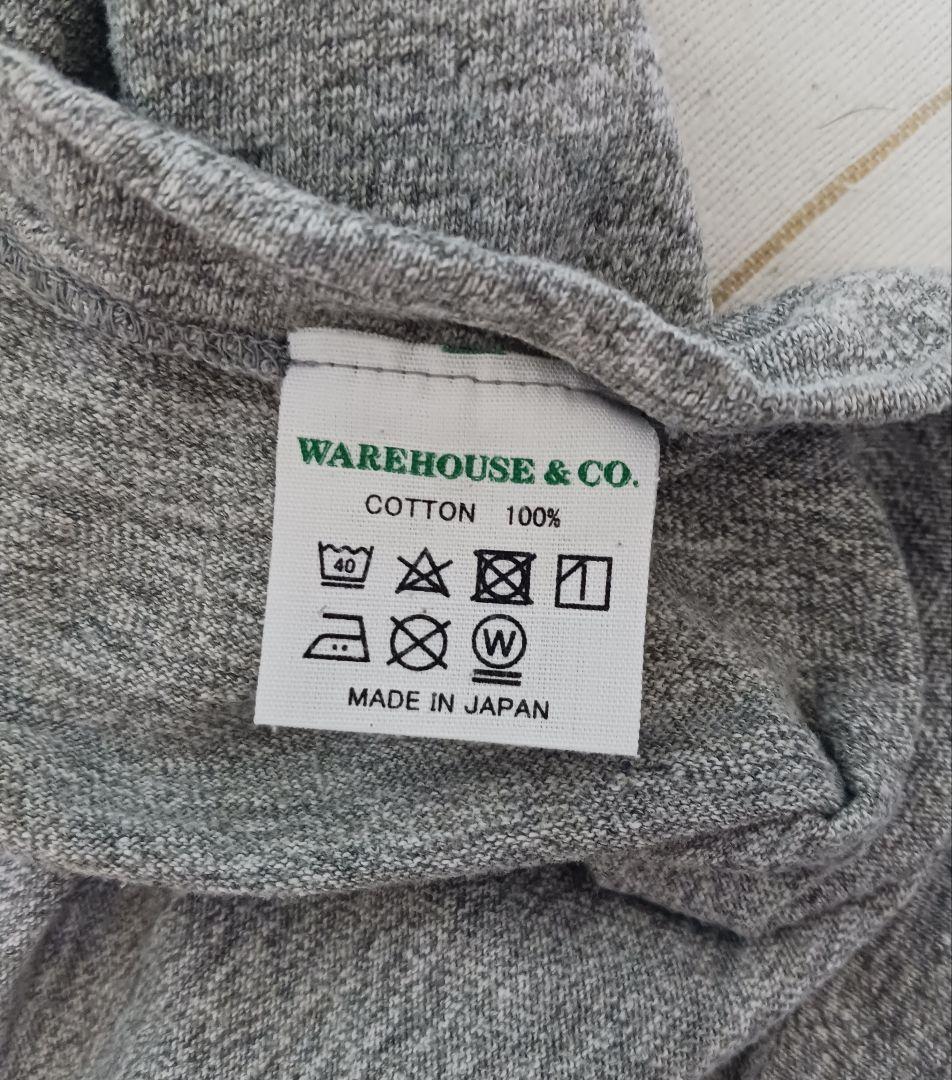 （グレー）WAREHOUSE × BEAMS PLUS　別注プリントT