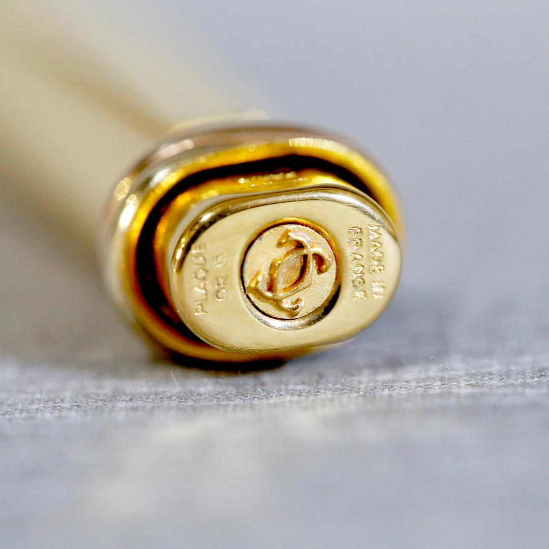 【美品 送料込み】カルティエ ボールペン トリニティ ゴールド プレート