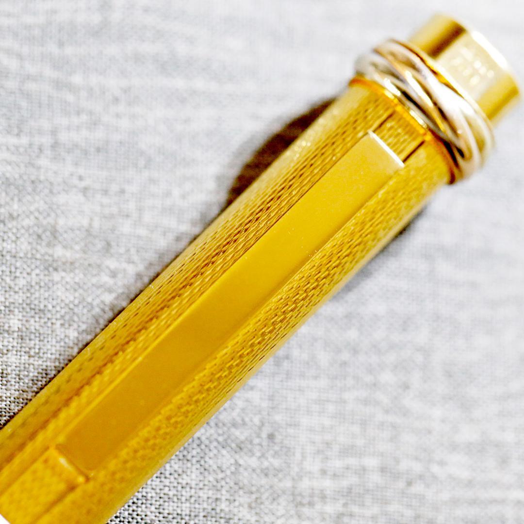 【美品 送料込み】カルティエ ボールペン トリニティ ゴールド プレート