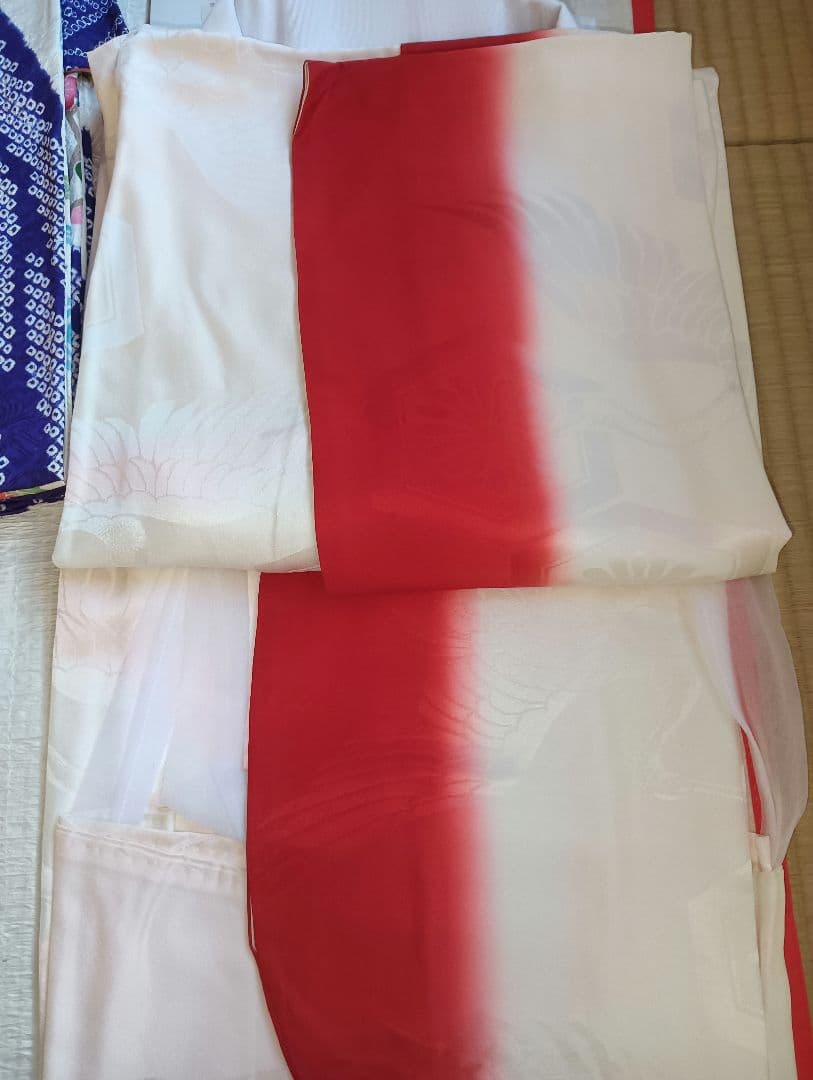 なっちゃん　振袖フルセット　絞りに型染　古典柄　美品　トールサイズ