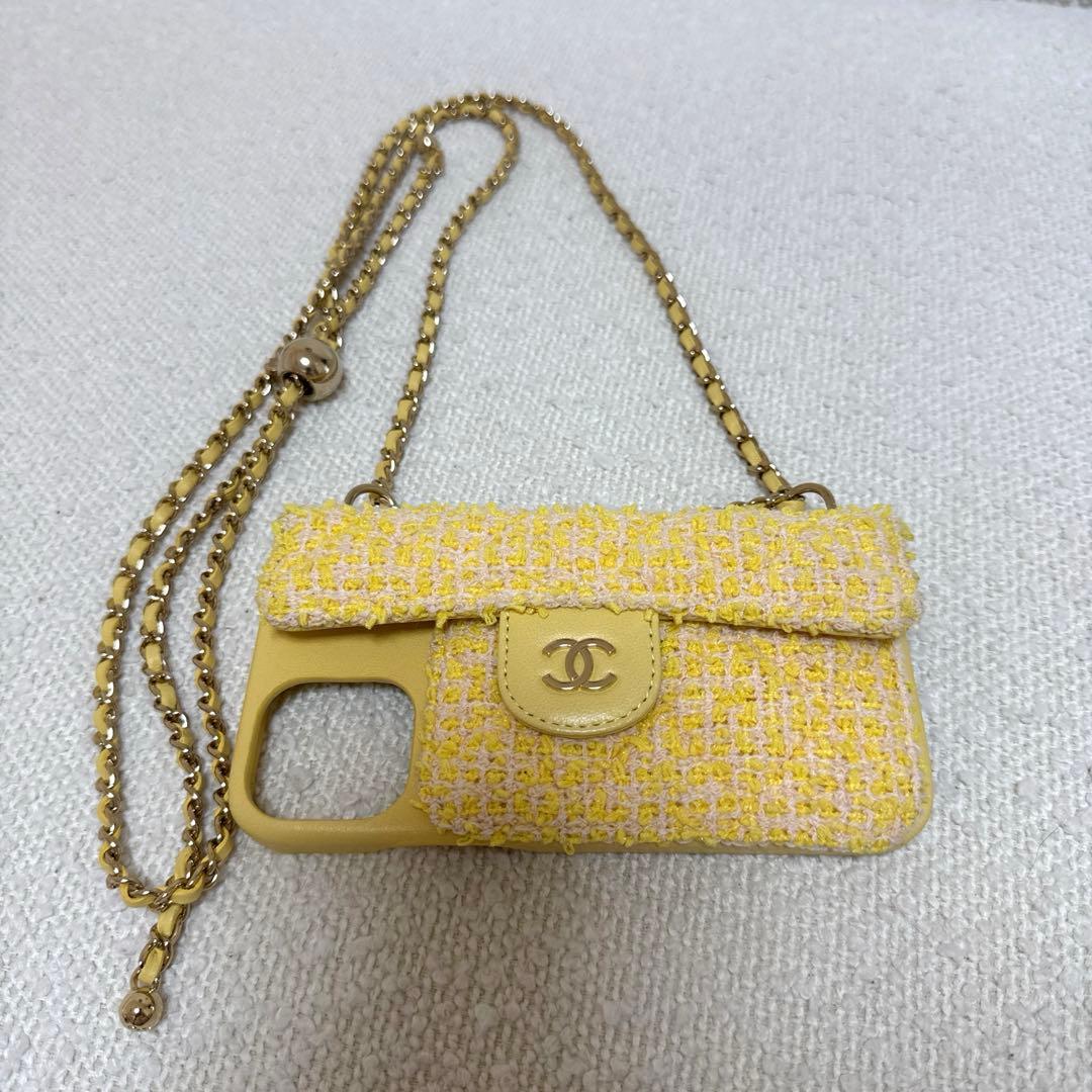 CHANEL♡シャネル♡スマホケース♡ツイード♡