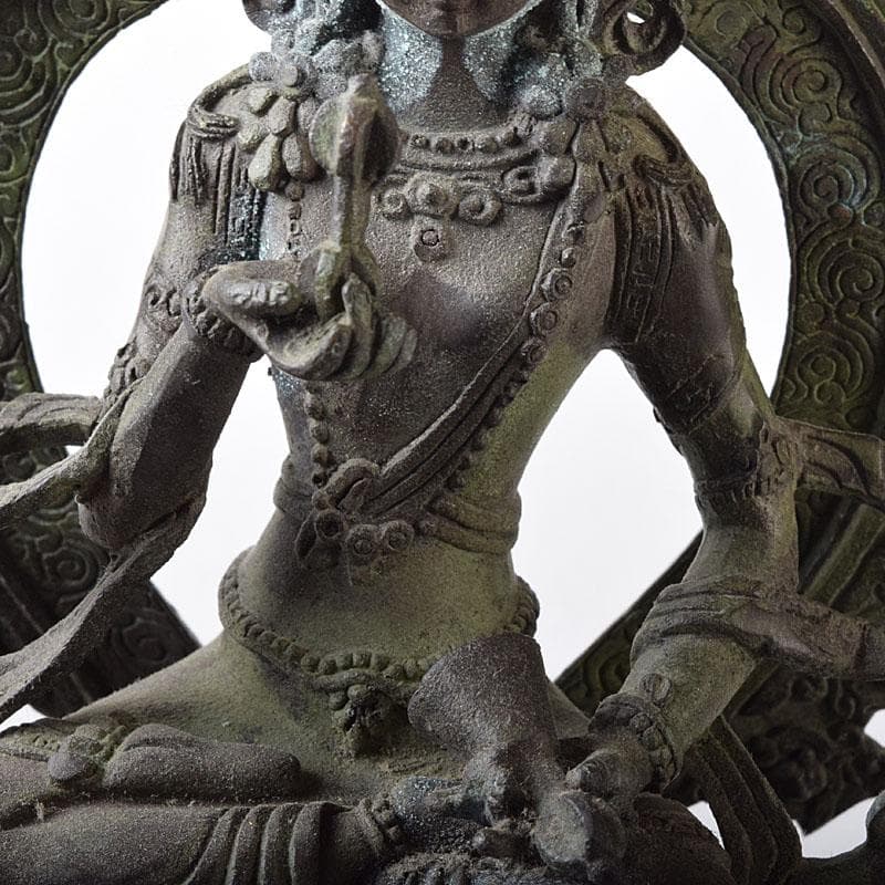 仏教美術　古銅青銅　チベット仏　仏像　置物　Ｖ　7727