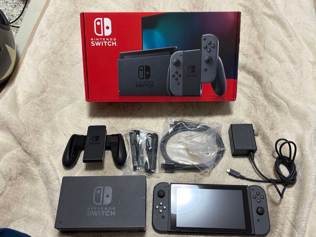 完動品！Nintendo Switch 本体 新型(バッテリー強化版) グレー