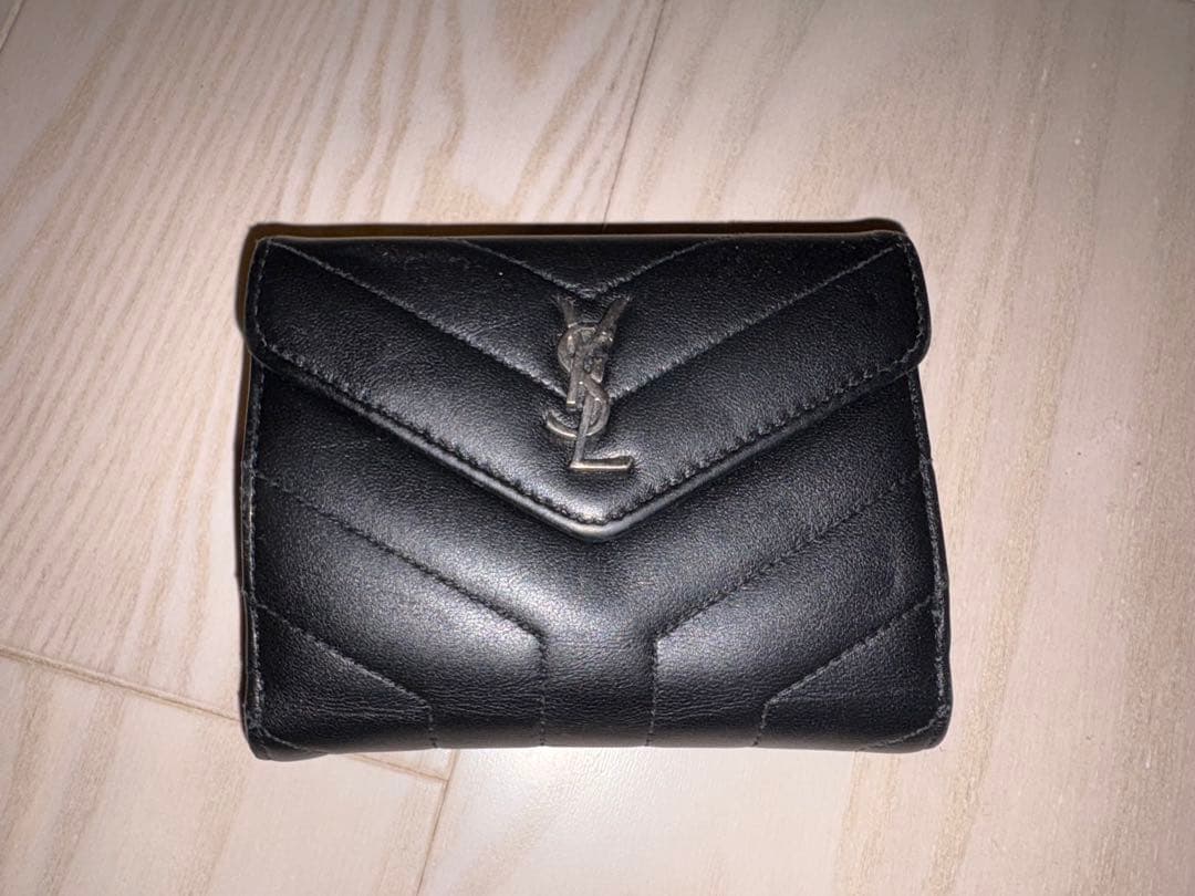 【正規店購入】SAINT LAURENT ブラック 二つ折り財布