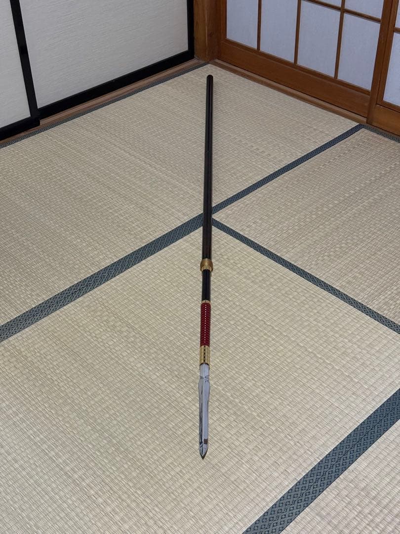 槍　やり　3本継　梨地　模造刀　模擬刀　美術刀　舞踊　大衆演劇　芝居