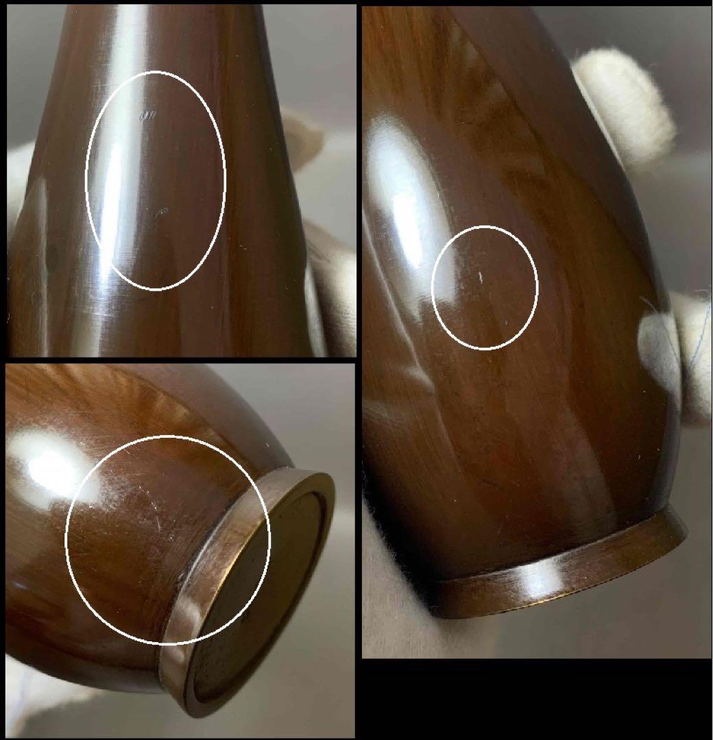 茶道具　鶴の絵　花入　竹影堂