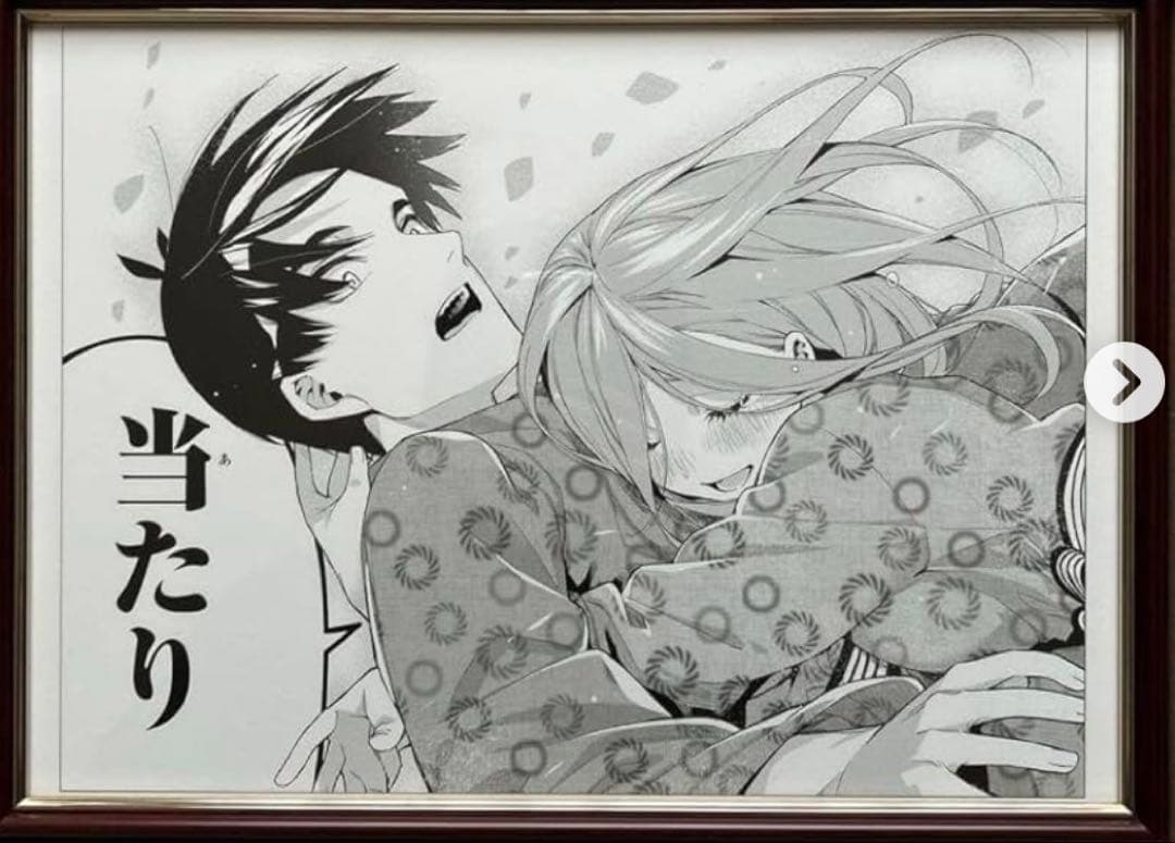 講談社 五等分の花嫁 展 春場ねぎ先生 サイン入り 三玖B 複製原画