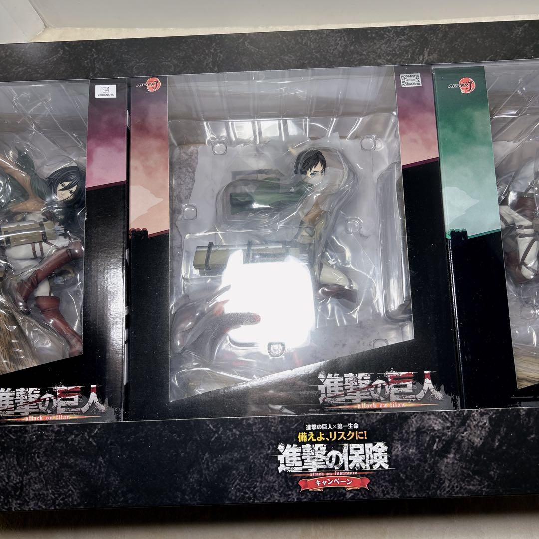 【未開封品】超希少 50名限定 進撃の巨人 エレン ミカサ リヴァイ
