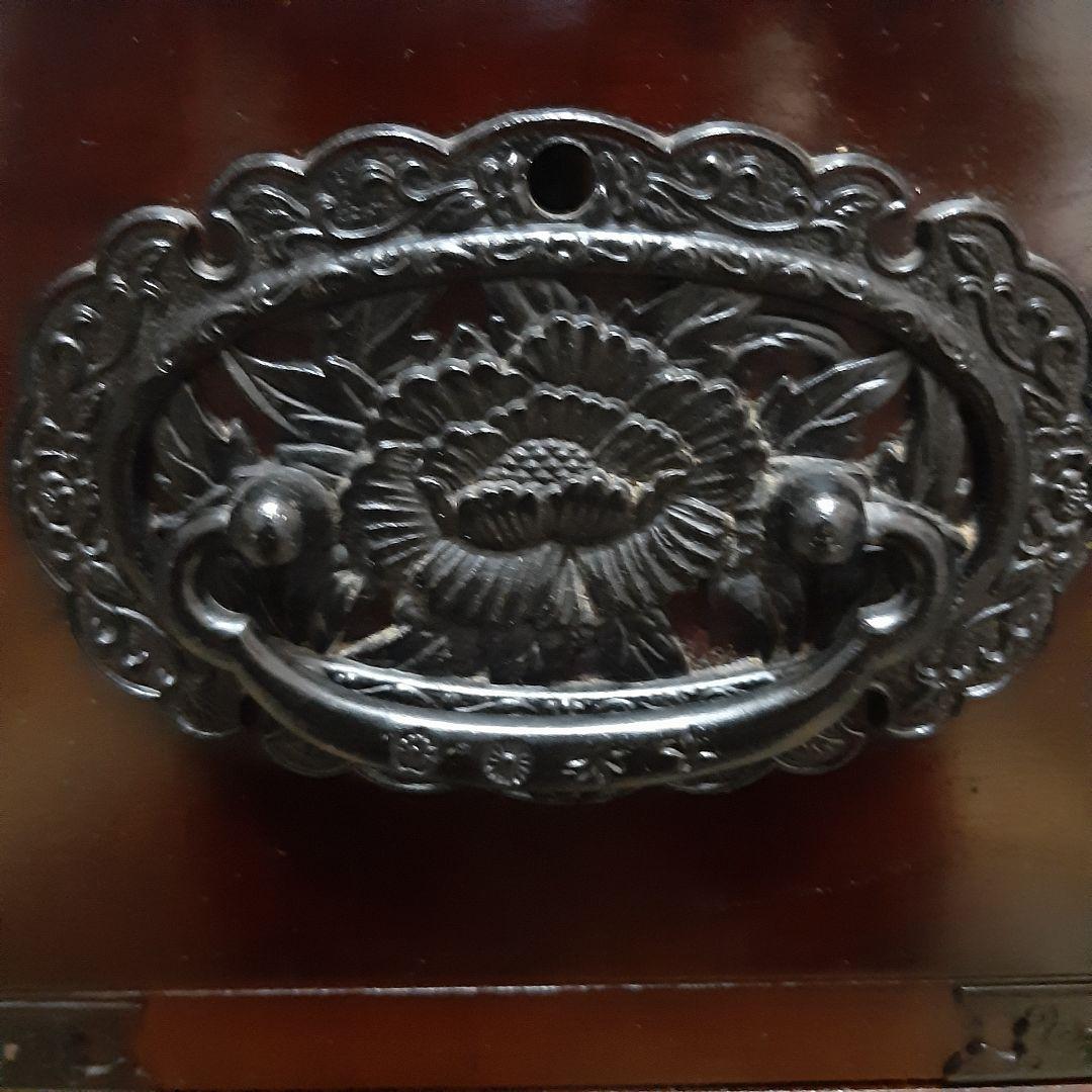 アンティーク 階段 箪笥 引き出し鍵付き 74×76×45 右上がり