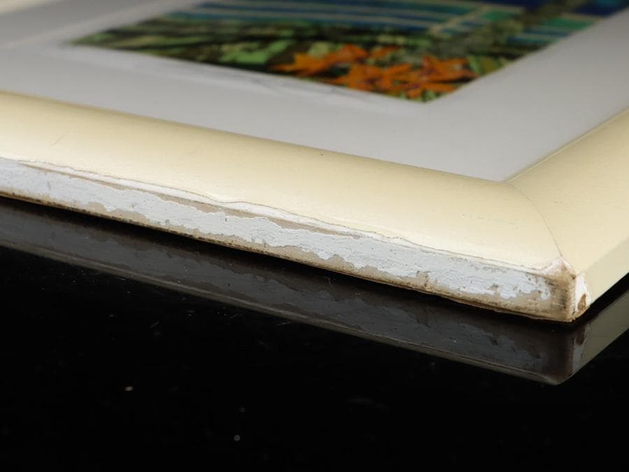 Y2370-2 鈴木英人【二人のウォーターフロント】シルク 直筆サイン AP