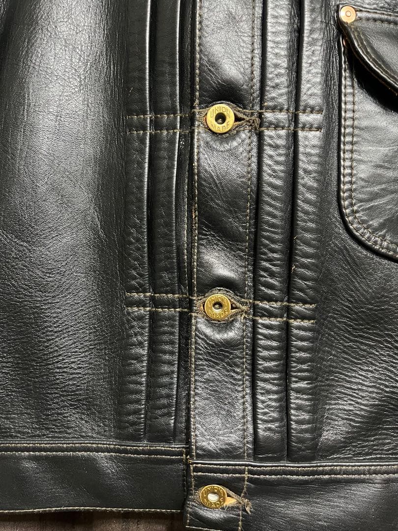 最終値下げ　売り切り　ハイラージレザーズ　ガスリー　馬革　本革レザージージャン型