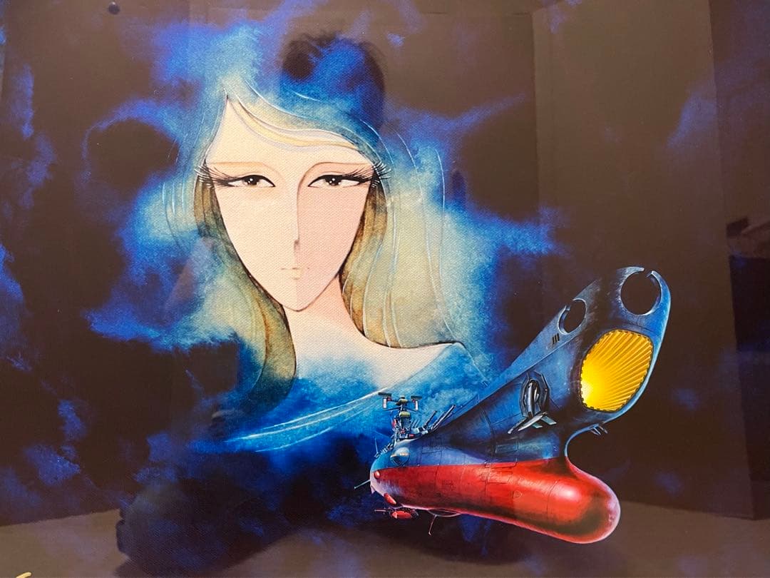 新品未使用 松本零士 版画 宇宙戦艦ヤマト サイン色紙付き シルクスクリーン