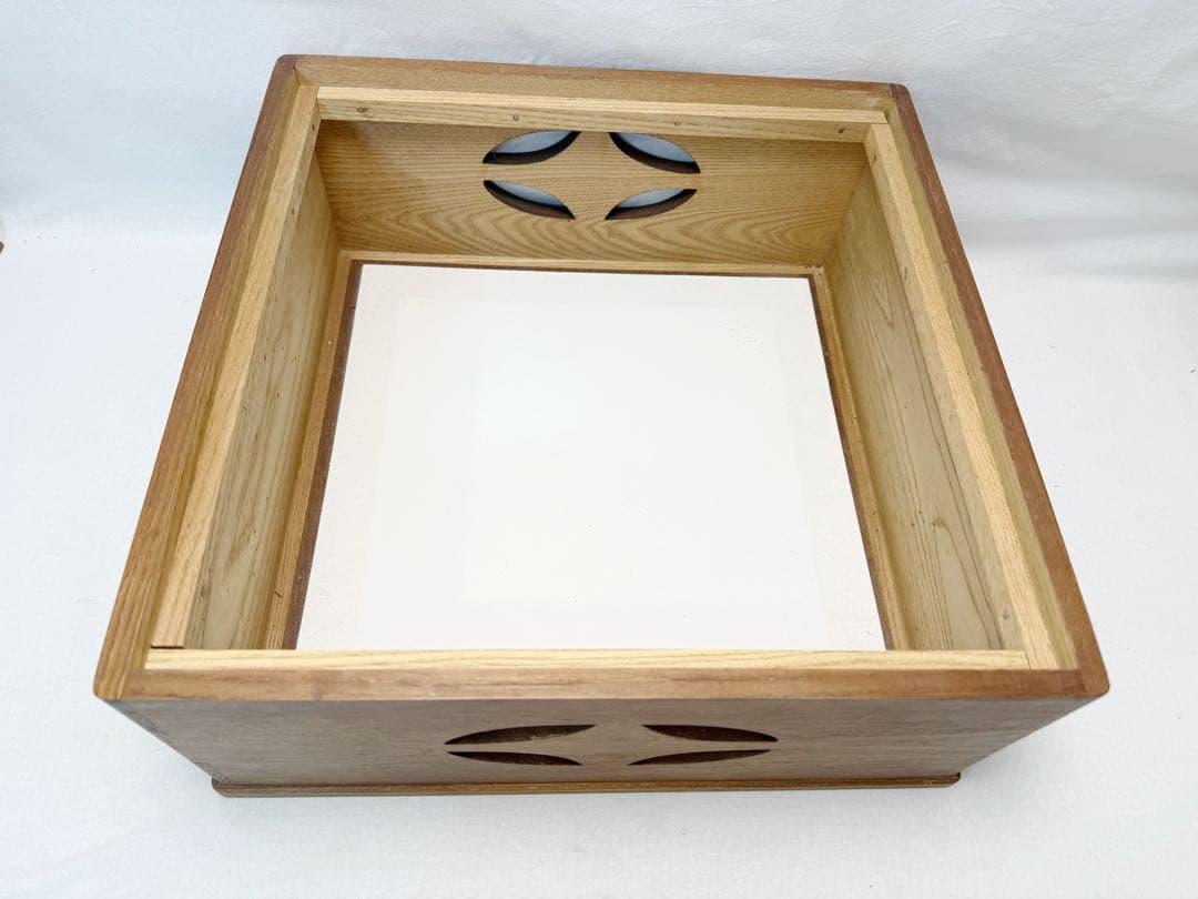 未使用 茶道具 桑 置炉 磨入子 炉.置炉用炭型電熱器 2点セット 元箱