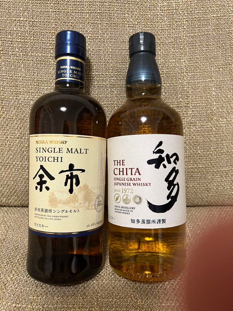 余市 シングルモルト & 知多 シングルグレイン セット